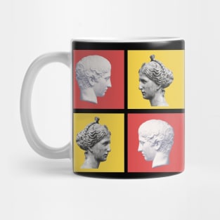 The Greek Statues Face Off Classic Art And Antiquities Mug